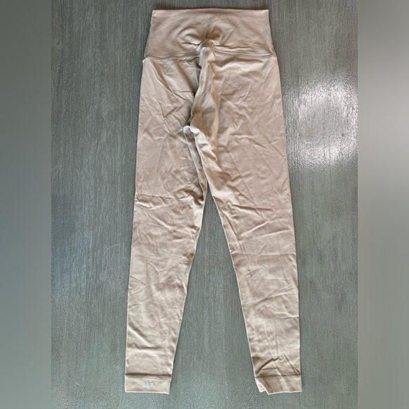 Set Active Beige Tan Leggings High Waisted S - Picture 2 of 10